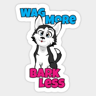 Cute Husky Dog Puppy Sticker